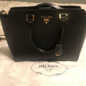 Authentic Prada Saffiano Lux handbag